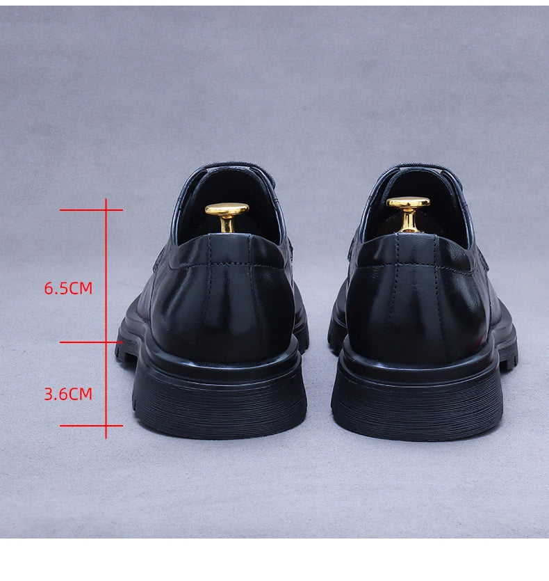 Men's Handmade Oxford Shoes - Business Formal Retro Slip-On